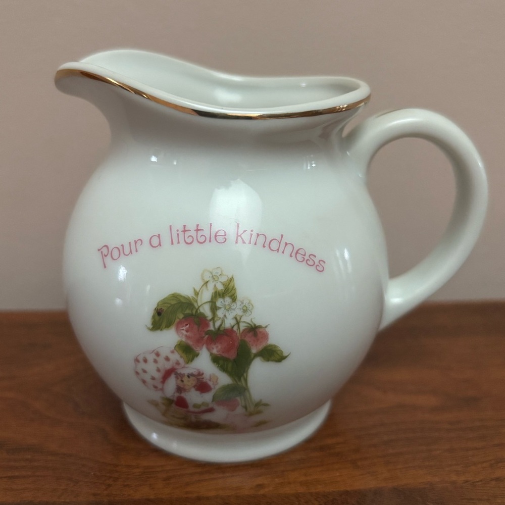 “Strawberry Shortcake” Milk/Creamer Jug - “ Pour A Little Kindness”